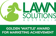 Lawn Solutions Australia Golden Wattle Award for Marketing Achievement badge