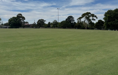 Watson Reserve sports field in Ashburton upgraded with TifTuf Bermuda turf.